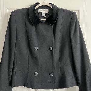 Jones New York Women's Black Double-Breasted Blazer